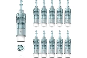 LAZZYBEAUTY Agujas de 11 Pin para Dr.pen Ultima M8, Microagujas de Repuesto Original de Dr Pen Microneedling Modelo M8, Micropunción Desechables Auténticos de Microneedle Pen (11 Pin, 10 Pcs)