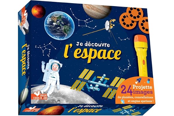 Je découvre l'espace - coffret avec lampe
