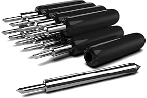 HADWOER Cutting Blades for Cricut Explore Air/Air 2/Maker, 10PCS Premium Fine Point Blade for Cricut Cutting Machines