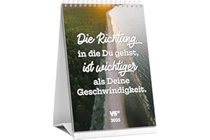 ‎VISUAL STATEMENTS Visual Statements - Best of VS" Tischkalender 2025 - A5 Monatskalender zum Aufstellen - motivierende & lustige Sprüche