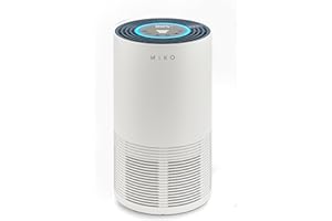 Purificateur d'air Miko, couvrant 135 m², True HEPA H13 avec capteur PM2,5, fonction automatique. 4 vitesses de ventilateur – Élimine jusqu'à 99,97% des particules et allergies pour la maison