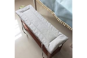 PING BU Garden Bench Cushion 2/3 Seater Indoor Outdoor,Cotton Bench Cushion Pad 80/100/120cm,Non-slip Bench Cushion for Swing Patio Dining (100x30cm,I)