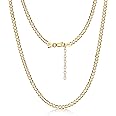 Amberta Men 925 Sterling Silver Cuban Chain