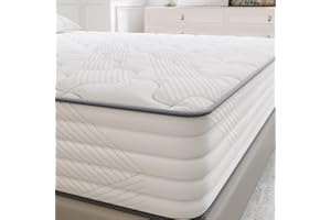 ‎TXO TXO Matratze 140x200 cm, Höhe 25 cm, Taschenfederkernmatratze Härtegrad H3, 7-Zonen-Federkernmatratze mit Hochwertigem Schaumstoff für Rückenunterstützung, Öko-Tex-Zertifiziert