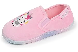 Isotoner Chaussons pantoufles Mocassins fille enfilage facile, semelle antidérapante, EU,