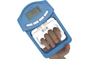 CAMRY Dinamómetro Digital de Mano, Medidor de Fuerza de Agarre, 198 Libras / 90 Kilogramos, Captura Automática de la Potencia de Agarre Electrónico
