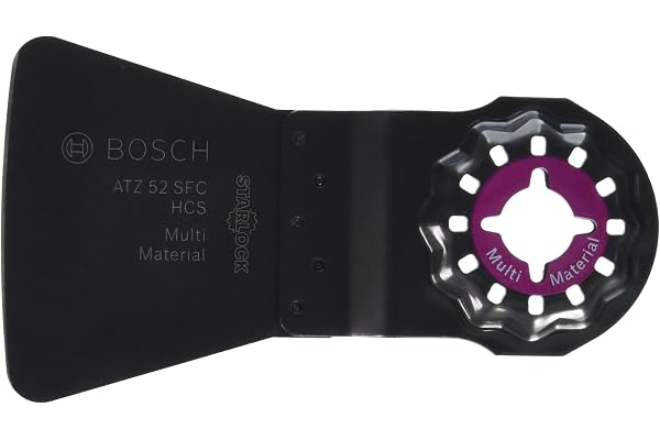 Accessories Bosch 2609256955 Starlock ATZ 52 x 38 mm SFC HCS flexibel skrapborttagning för mjuka rester för alla PMF multiverktyg