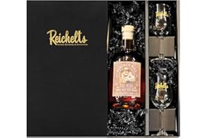 St. Kilian Terence Hill - The Hero - Full on the Nut Hazelnut - Liqueur 0.7 L 21% + 2 x Reichelts Bugatti Tasting Glass 2 cl / 4 cl as Gift Set in Gift Box Reichelts