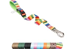 TSPRO Correa para Perros de Adiestramiento, Correa Corta para Perros Grandes, 51 cm Ajustable con Fibulilla de Metal Resistente y Asa Acolchada Cómoda (Multicolor)