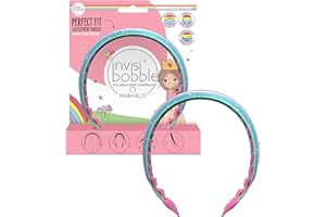 Invisibobble cerchietto arcobaleno per baimbini multicolore Hairhalo - Cerchietto per bambina super chic - Fascia con forma adattabile alla forma della testa