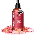 (240ml) - Eve Hansen Organic Rose Water Spray for Face HUGE 240ml Moroccan Rosewater Face Toner and Makeup Setting Spray Soothing Neck and Face Mist to Reduce Eye Puffiness, Dark Circles and Redness