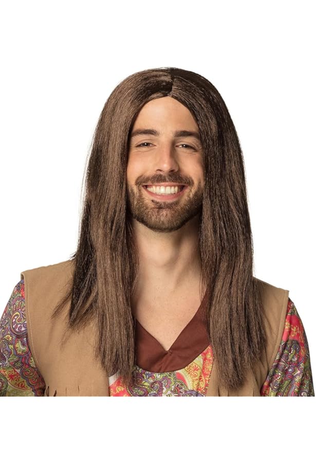 Parrucca Hippie Boland Joy - Capelli Lunghi Ondulati Con Fascia Floreale, Per Feste E Carnevale - Foto 7