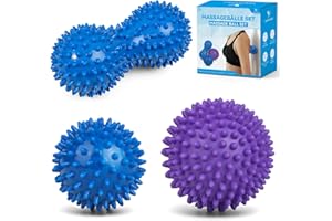 ‎YANGTSUNG YANGTSUNG Kolczasta piłka do masażu, twardych kolczastych wałków do masażu, piłki do masażu fizjoterapeutycznego do uwalniania mięśniowo-powięziowego, masaż głębokich tkanek w punkcie