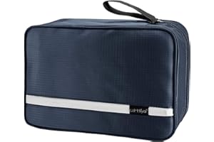 Carttiya Beauty Case da Viaggio, Borsa da Toilette per Donna Uomo Beauty Case Grande, Gancio in Metallo per Appendere