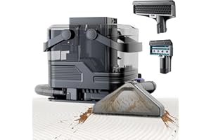 BEISTY Portable Carpet Spot Cleaner Machines - Upholstery Deep Cleaner 20 Kpa Powerful Suction with Dual Size BrushHead, 3-IN-1 Function Deep Stain Cleaning for Carpet, Car Seats, Pets, Couches