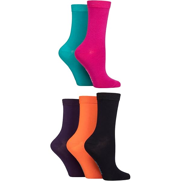 Boîte de Cadeau de 5 Paires de Chaussettes de Contention Bambou, Armure Côtelée, DUSTY