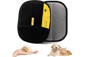 SYSYSYYASNL 2 Stück Fellmagnet, Fell Magnet Handschuh, Tierhaarentferner Handschuh, Katzen/Hunde Handschuhe,Wiederverwendbare Fellpflegehandschuhe für Haustiere