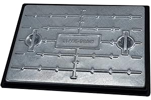 CLARK-DRAIN 10T Rated Driveway Manhole Inspection Cover lid Clark Drain 600 x 450mm Galvanised Steel PC6CG