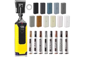 A-HEYIDA Kit de réparation de sol stratifié - Kit de réparation de parquet en bois - Marqueur de meubles en cire dure - Kit de réparation pour revêtement de sol en PVC, mastic en bois, sol en vinyle, linoléum,