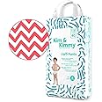 Kim & Kimmy Eco Nappy Pants Size 6 (15-20 kg) 40 Disposable Nappy Pants - 12 Hour Leak Protection, No Rashes, Hypoallergenic, Ultra-Soft & Highly Absorbent - Zig Zag Swag