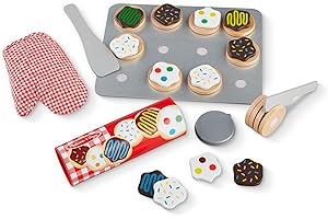 Melissa & Doug Slice and Bake Wooden Cookie Play Food Set