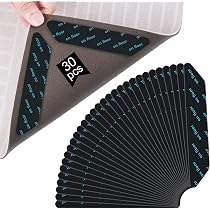 Antidérapants Pour Tapis - 12 Pièces Autocollantes Réutilisables - Pour Sols Lisses, Lavables Et Solides