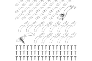 Nogeqi 100 Pack Led Strip Light Clips, Light Strip Mounting Bracket Clip One Side Waterproof Led Lighting Clips with Screws Transparent 10mm Wide, Ip65