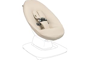 Ukje Protective Swing Cover Compatible with 4moms RockaRoo or MamaRoo 5, Multi-Motion Baby Swing, Baby Swing Liners, Baby Rocker Cover, Easy to Install, Easy to Wash, Handmade in Europe - Beige