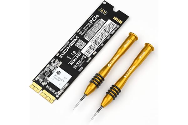 INDMEM 1 To NVMe PCIe SSD pour MacBook Air 2013-2017, MacBook Pro Retina 2013-2015, iMac 2013-2017, Mac Pro 2013, Mac Mini 2014 (mise à jour sur macOS 10.13 ou supérieur)