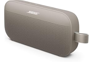 Bose SoundLink Flex 2. gen. Przenośny głośnik Bluetooth, przenośny głośnik zewnętrzny z dźwiękiem Hi-Fi, do 12 godzin pracy akumulatora, odporność na wodę i pył, Piaskowy