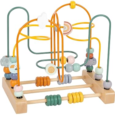 Table D'Activité Bébé Hape En Bois - Labyrinthe Boulier, Train Animaux - Éveil Et Motricité 1 An Et +