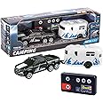 Revell Control 23566 Mini Remote Control Car with Camper, With Precise 2.4 GHz Control, 1:64 Scale, 14cm in length, Black