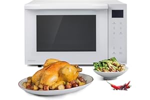 Panasonic NN-DF37PWEPG Horno Microondas y Grill, 1000W, 23L, Inverter, Modo Eco Combi, Plato no Giratorio, 16 Programas Automáticos, Bandeja Esmaltada, Rejilla Alambre, Fácil Limpieza, Blanco