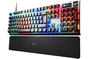 SteelSeries Apex Pro Gen 3 - Clavier Gamer HyperMagnetic - Switches OmniPoint 3.0 - Actionnement Ajustable - Toucher Rapide/SOCD - OLED - RGB - Capuchons PBT - USB-C - FR Layout AZERTY