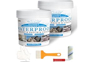 NIUB Sigillante Impermeabile Liquido, Guaina Liquida Impermeabilizzante, Rivestimento Impermeabile Definitivo, Impermeabilizzante Trasparente, Sigillante Isolante Impermeabile 2KG