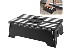 Roundsky Antidérapante Niveau Compact Pliable Pliable Plat Tabouret Portable Haute Performance Pliable Chaise Pliante