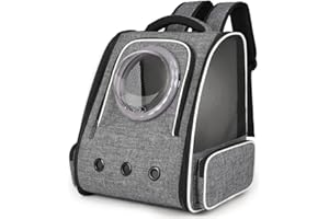 KIEPOAR Pet Carrie Large Portable Backpack for Cat Puppy Dog up to 10kg - Capsule Breathable Travel Rucksack with Ventilated Mesh 3 Side Entry Top-Opening Foldable, Airline Approved for Outdoor Daily Use