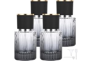 Segbeauty Parfum Zerstäuber für Unterwegs, 4 Stück Parfümzerstäuber 30ml, Zerstäuber Parfüm Glas, Parfümflasche Leer, Parfum Flaschen zum Abfüllen für Handtasche (Farbverlauf Schwarz)