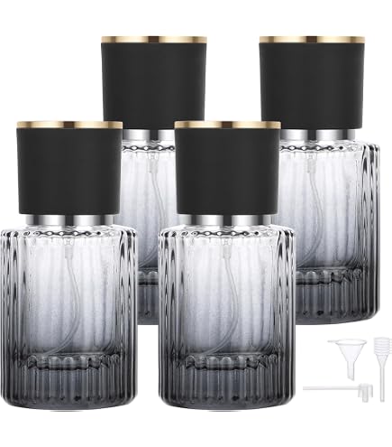 Parfümflakon Aus Glas Mit Zerstäuber – 50 Ml, 2er Set + Trichter, Zum Selbstbefüllen