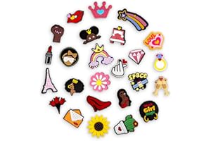 INMAKER Zapinki do butów, 100 szt., dekoracyjne, dla dziewcząt, kobiet, dzieci i mężczyzn