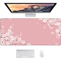 Tappetino Scrivania ICasso XXL 89,9x39,9 Cm – Morbido, Antiscivolo, Impermeabile, Bordi Cuciti, Per Mouse E Tastiera, Design Giapponese