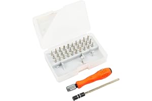 SPARTAN ISH-0408, 32-In-1 Mini Precision Screwdriver Bits Set with Magnetic Flexible Extension Rod, Screwdriver Set For Mobile, Laptop, Camera/Multipurpose Application, 1 Piece (Assorted Color)