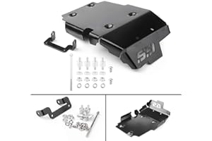 Artudatech Motorcycle Engine Stator Cover Frame, Moto Aluminium Engine Protector Bash Guard Skid Plate Set for B M W F650GS，F700GS，F800GS