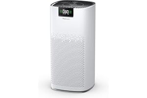 ‎PRO BREEZE Pro Breeze Luftreiniger Hepa 13 Filter mit UV-C Lampe, Luft Ionisierer & Aktivkohlefilter, CADR 460m3 - Air Purifier mit Luftqualitätsmesser für große Räume bis 140m² - bis zu 99.95% Filterleistung