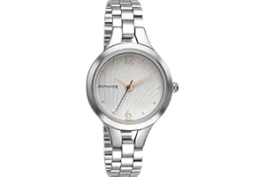 Sonata Workwear Quartz Analog White Dial Silver Stainless Steel Strap Watch for Women - NT8151SM05