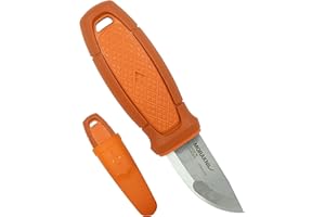 Morakniv Eldris Burnt Limited Unisex dorosły stały nóż, uchwyt: pomarańczowy, ostrze: 59 mm