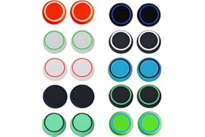 WANGZHENXI 20 Piezas Fundas de Silicona para Palancas de Mando PS5/PS4/PS3, Fundas para Mando Pro de Switch, Fundas para Mando Xbox One Series X/S, Accesorios para Mando PS5, Protección Cómoda y Duradera