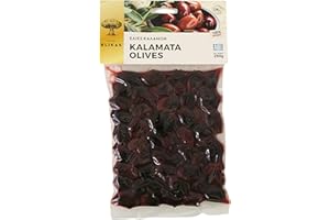 Blikas Olives Noires Kalamata Grecques, Paquet de 2 x 250 g (total : 500 g)