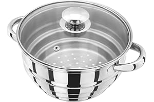 Judge - Panier vapeur en inox HX12 - deux poignées - garantie 25 ans - adapté à tous les récipients de 16/18/20 cm de diamètre