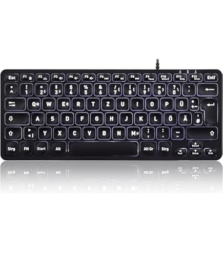 Mini Clavier Keysonic ACK-595U – Compact, Filaire, QWERTY UK, Parfait Pro !
